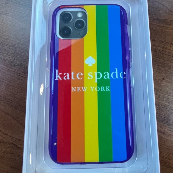 Kate Spade New York iPhone 11 Pro Max Case Rainbow Logo Pride NIB - Picture 4 of 8